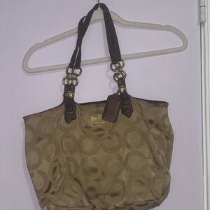 Coach Brown Signature Shoulder Bag